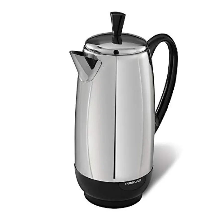 

Кофеварка Farberware FCP412, 1000 Вт, на 12 чашек, из нержавеющей стали, для домашнего использования, прочная конструкция из нержавеющей стали