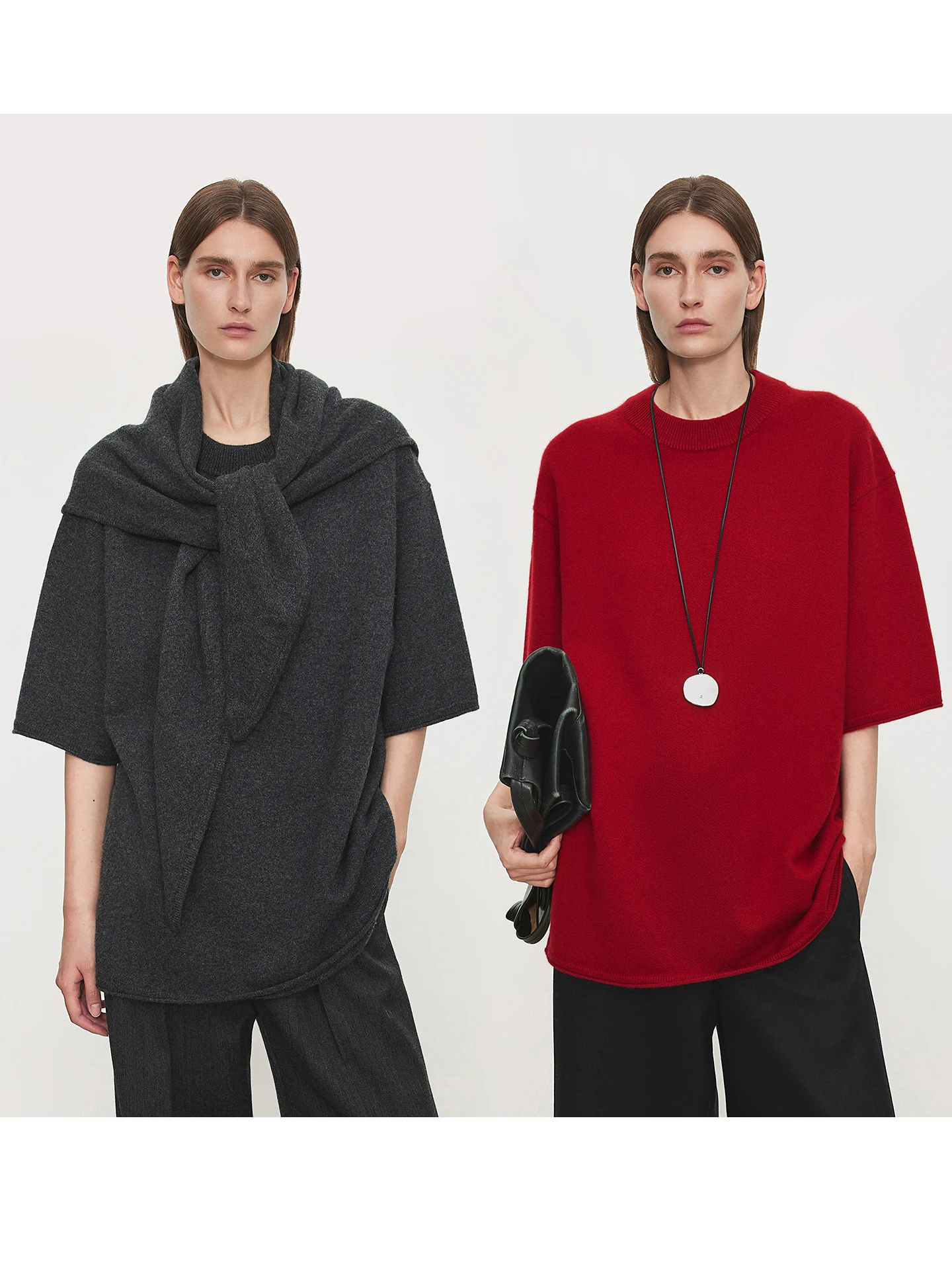 

Pure Camere ort Sve Свободный треугольный шарф CHICJOC Вязаный свитер для поездок на работу Удобный боксфит окрашенный adient