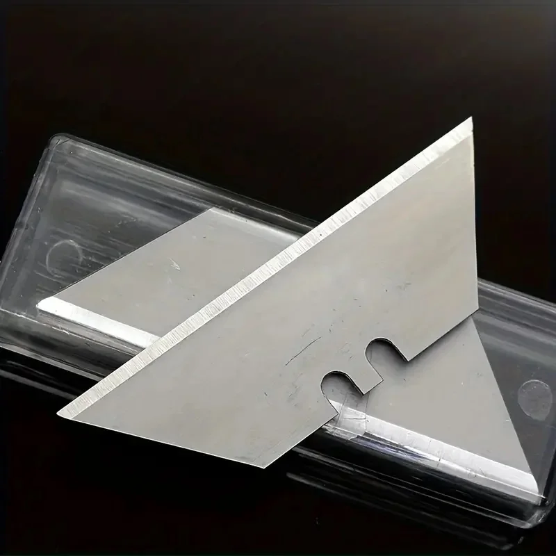 10pcs Special Knife Blades Steel Material Utility Knife Trapezoid Blades Replacement DIY Art Craft Cutter Tool Blade