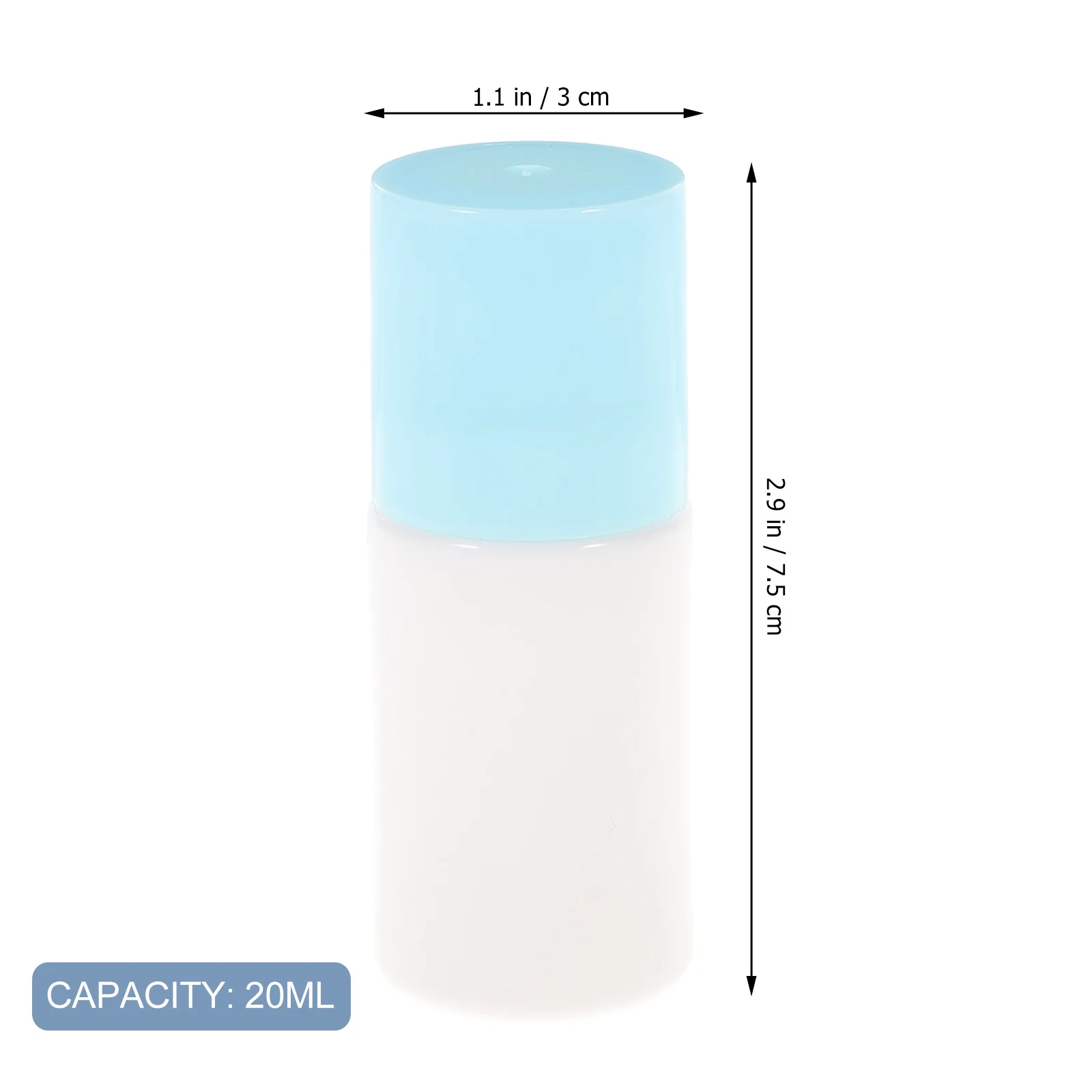 10Pcs Coheali Dmso 20ml Applicator Bottle Empty Bottle Sub Liquid Bottles Roll Sponge Liniment Bottles Correction Fluid Bottles