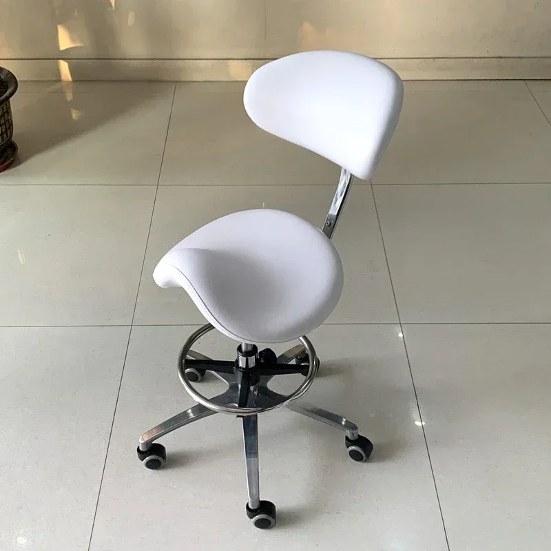 Professional Barber Chairs Aesthetic Wheel Rotating Simple Lash Tech Luxury Make-up Nail Vintage Commercial Salon Furniture