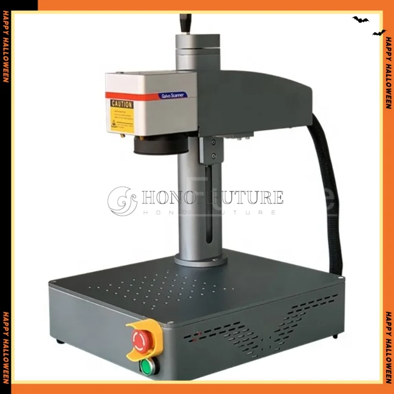 Portable 20w 30w 50w Laser Marking Machine 100w All in one Fiber Laser Marking Machine for Glass/Wood/PVC/Metal/Plastic Leather