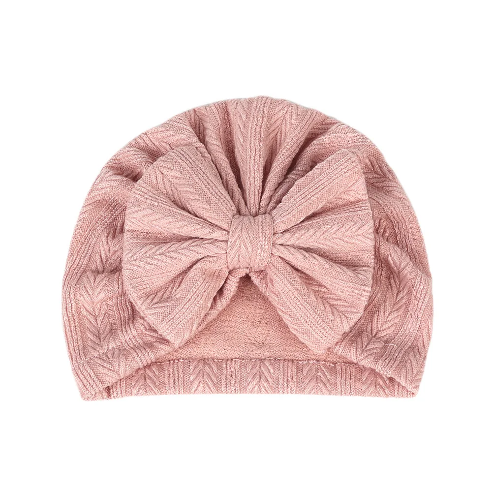 Chapeau turban doux avec gros nœud pour bébé, bonnets pour nouveau-né, enveloppes de sauna pour tout-petits, vêtements de sauna pour enfants, 1 pièce