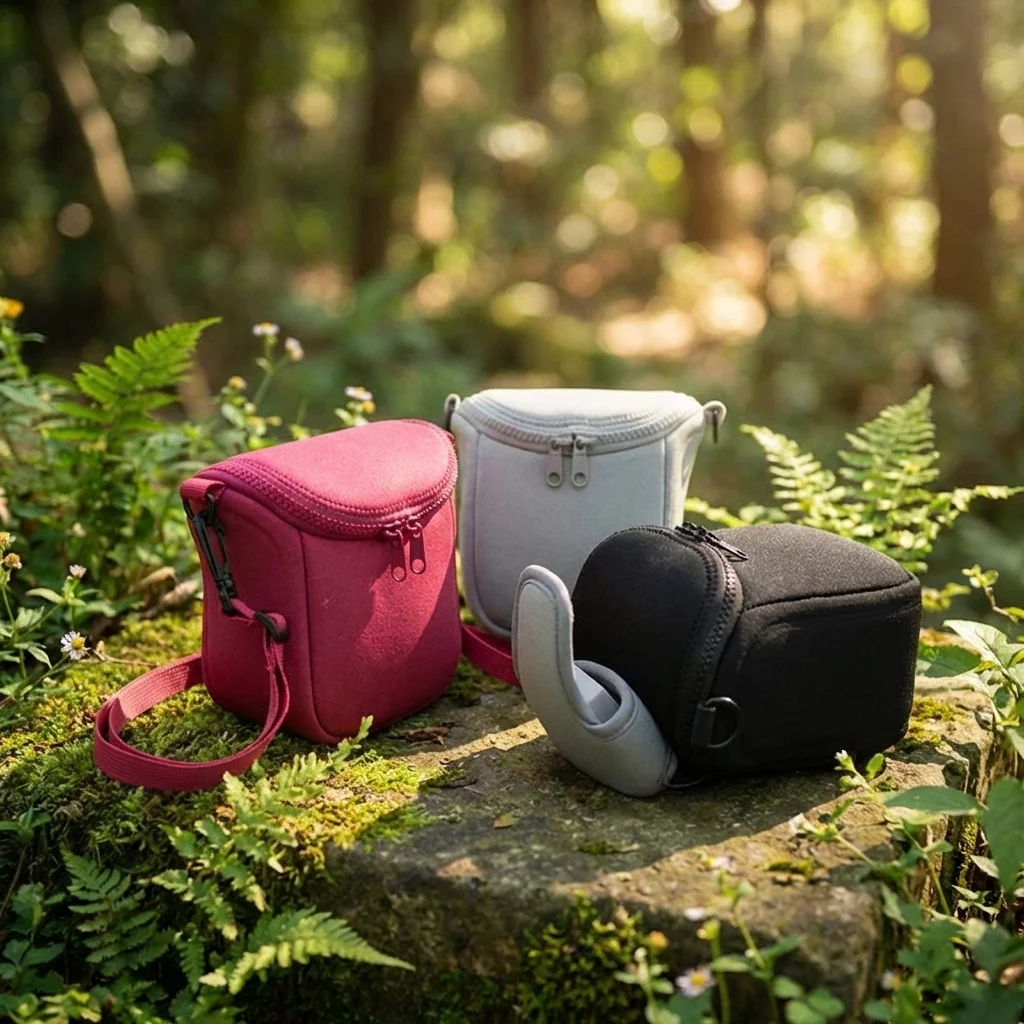 Hochwertige Wasserdichte Kameratasche mit Schultergurt Neopren Digitalkameratasche mit Innentasche für Sony/FujiFilm/Canon