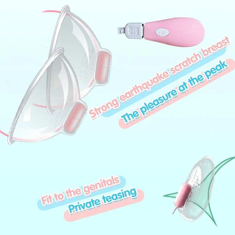 Nipple Stimulator with 2/3 Heads Optional, Suction & Vibration Breast Pump, Licking Tongue Massager for Women Adult Toy