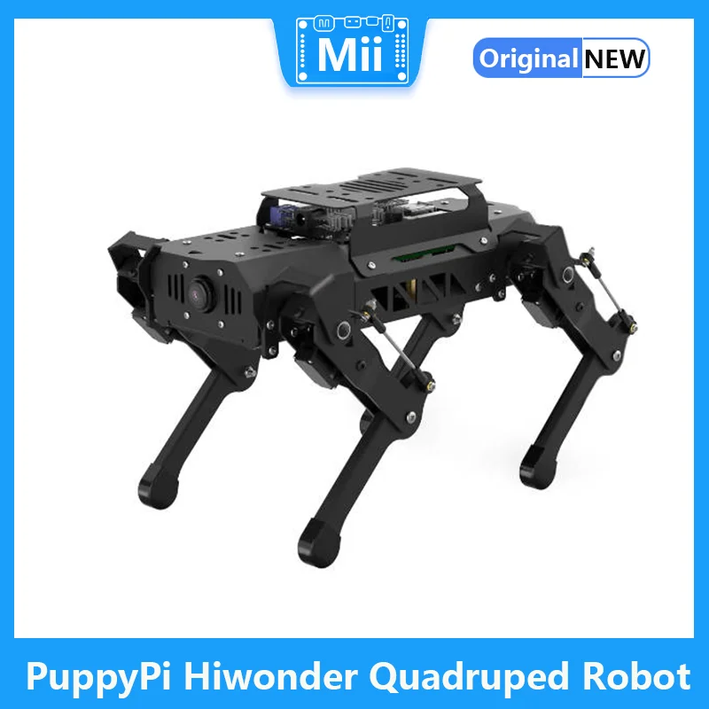 

PuppyPi Hiwonder Quadruped Robot with AI Vision Powered by Raspberry Pi ROS Open Source Robot Dog