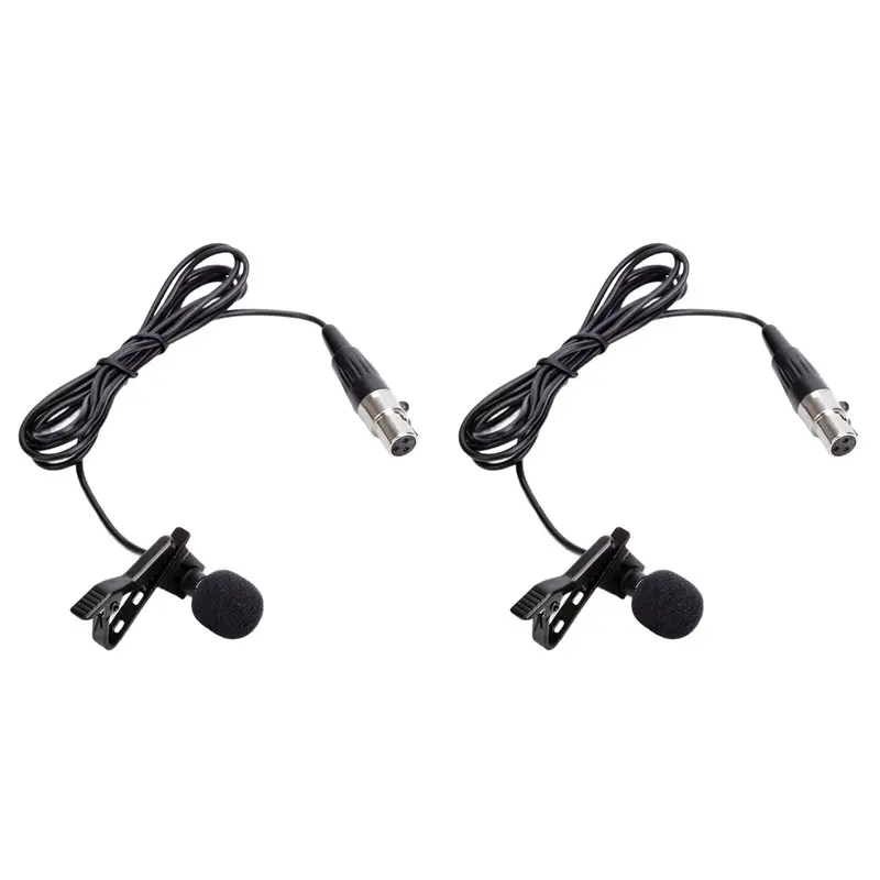 B29C-2X Professional Lavalier Lapel Microphone For Amost Wireless Bodypack Transmitter Mini 3 Pin XLR