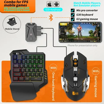 PUBG Controller Gamepad Pubg Mobile Portable Peripherals Keyboard and Mouse Converter Adapter Stand for Phone Android IOS IPad