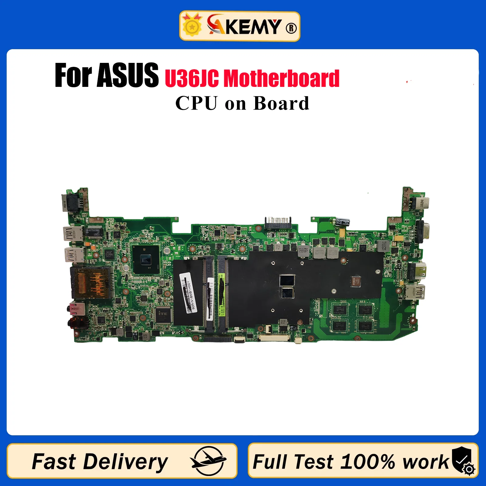 

U36JC Материнская плата для ноутбука ASUS ZenBook U36J U36JC Материнская плата для ноутбука с процессором i3 i5 i7 100% тестирование ОК быстрая доставка stk