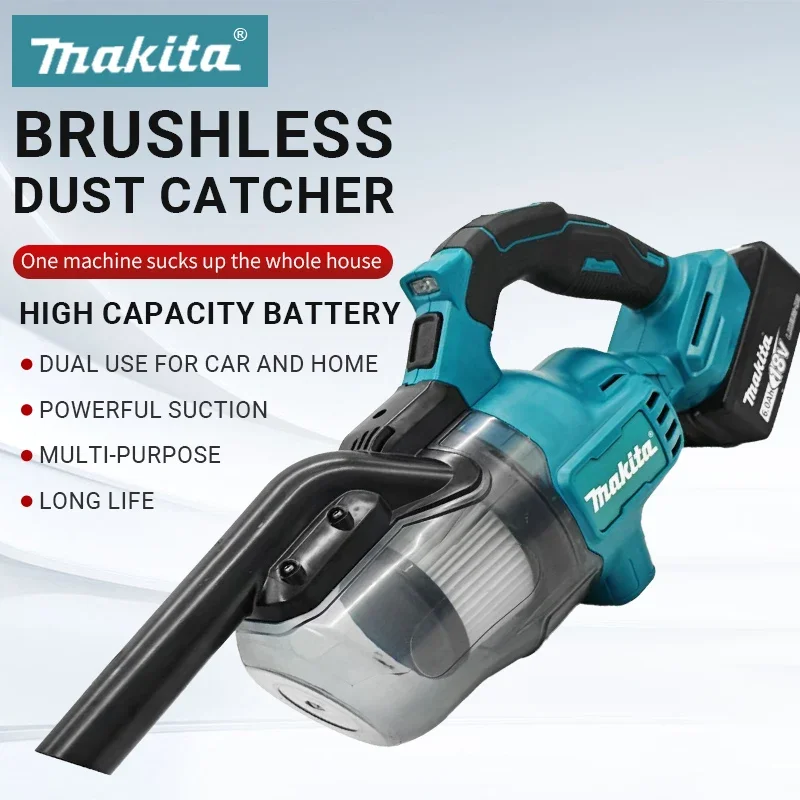 

Makita Electric Vacuum Cleaner Handheld Cordless Vacuum Home Car Dual Use Portable High Power Cleaning Tool for Makita Battery