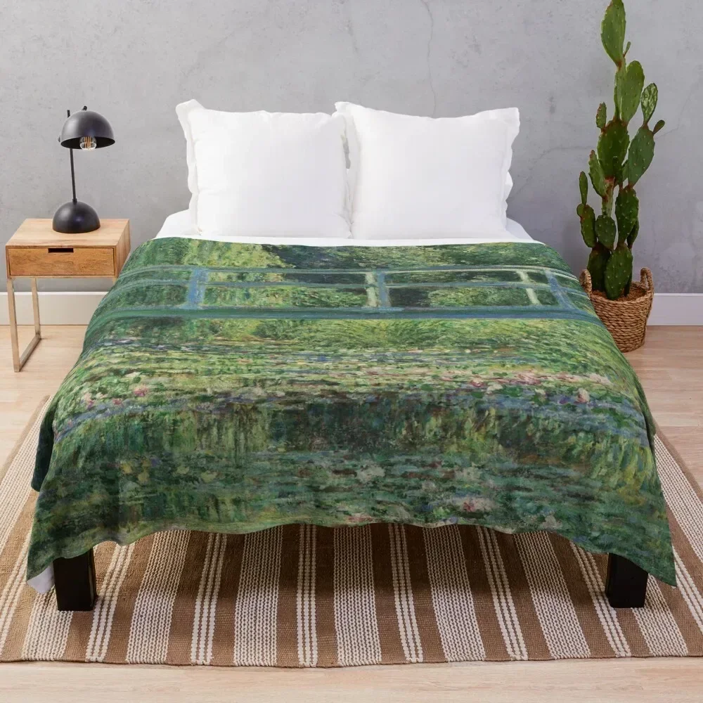 

Claude Monet - The Water-Lily Pond Throw Blanket Bed covers Kid'S Large warm winter Blankets