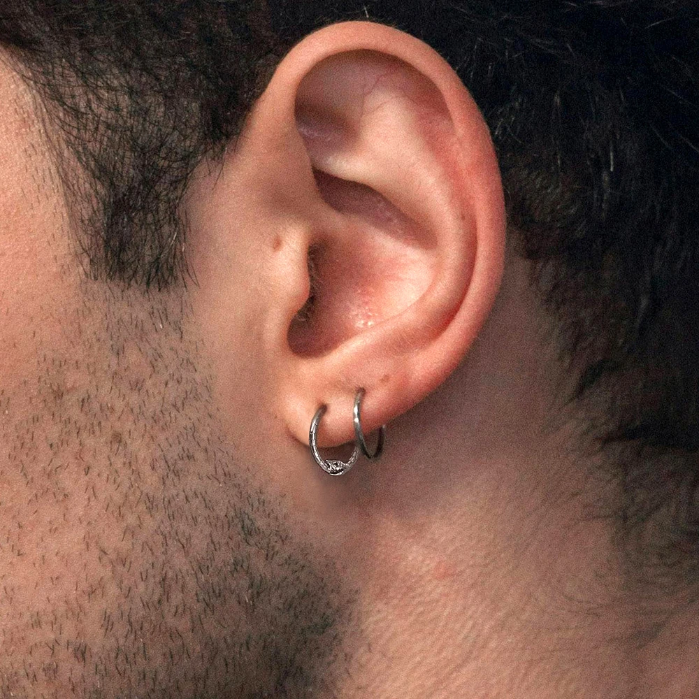 Casvort 1 قطعة 316 الفولاذ المقاوم للصدأ Ouroboros كليب اللولب هوب الأنف الدائري الزنمة الحاجز السميك خواتم ثقب مجوهرات للجسم العصرية كول #3