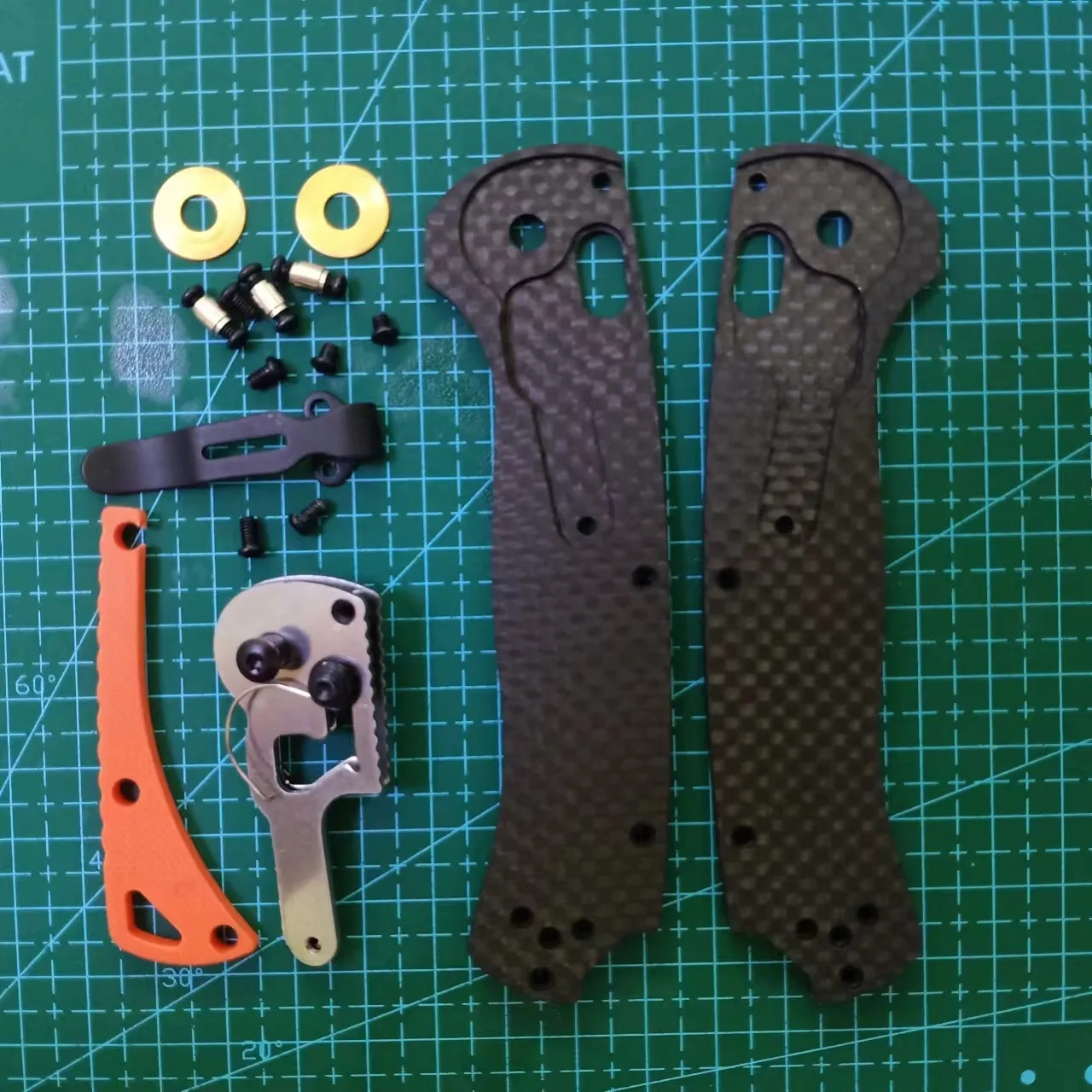 

Весы с ручкой ножа из углеродного волокна + лезвие SUS 9CR18MOV для ножей Benchmade 15535