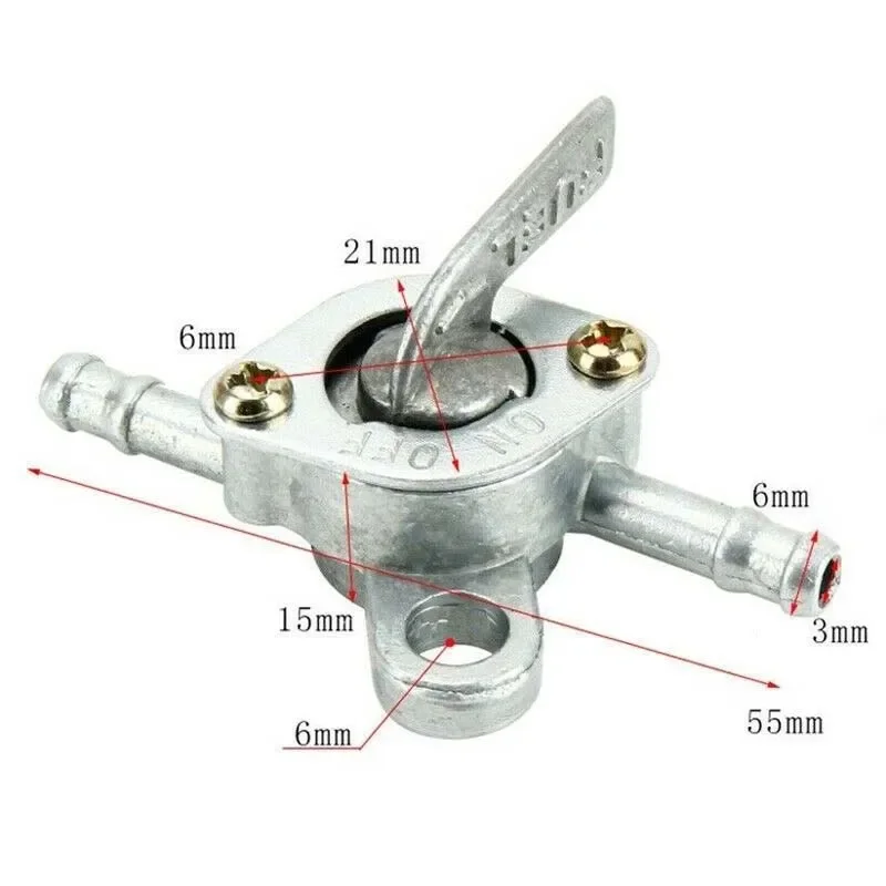 Commutateur de tuyau d'huile RL pour moto, interrupteur de gaz et de carburant, vanne Petcock, interrupteur manuel, D343, 1 pièce