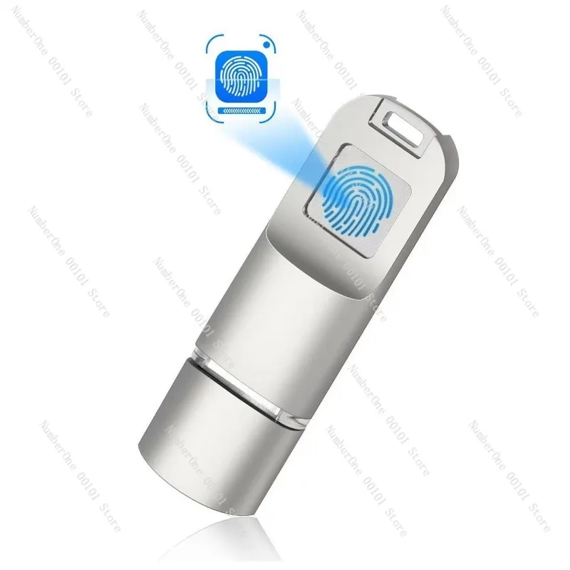256GB Fingerprint Encrypted USB Drive Dual-Use for Phone Computer Type-C