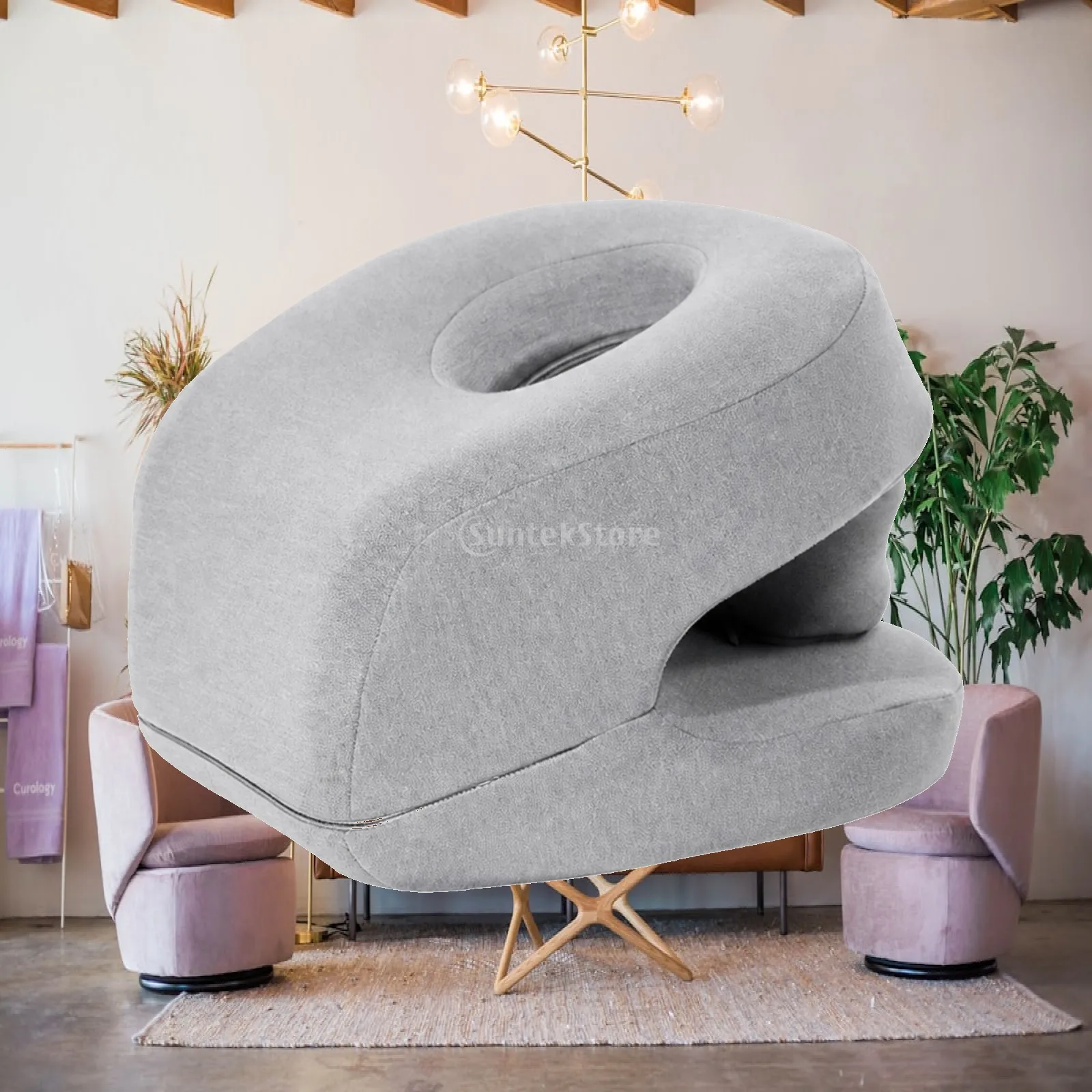 Desk Rest Pillow Height-Adjustable Desk Rest Pillow with Arm Support Office Chair Headrest Attachment Ergonomic for Students