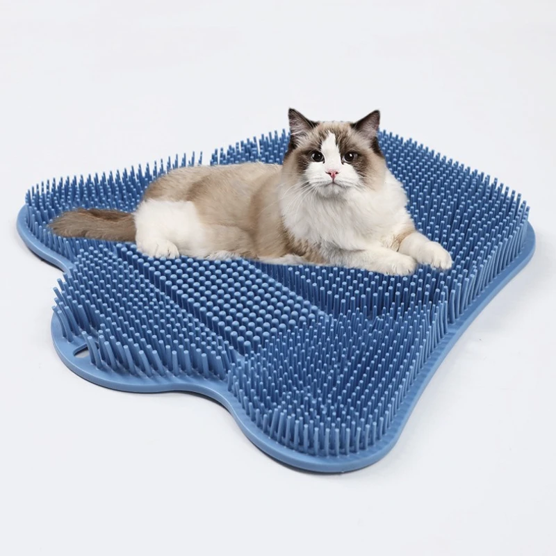 Gato e animal de estimação coceira cabelo borracha gato beleza massagem escova multifuncional adesivo parede escalada gato scratch board novo produto