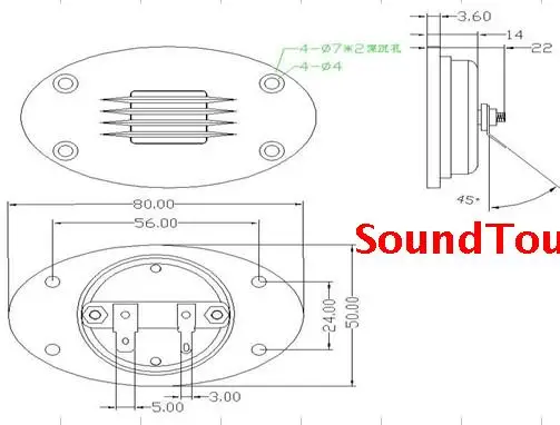 Samtronic Pair Melo David Audio AMT air Motion Transformer Ribbon Tweeters Speaker 8 Ohm 50W