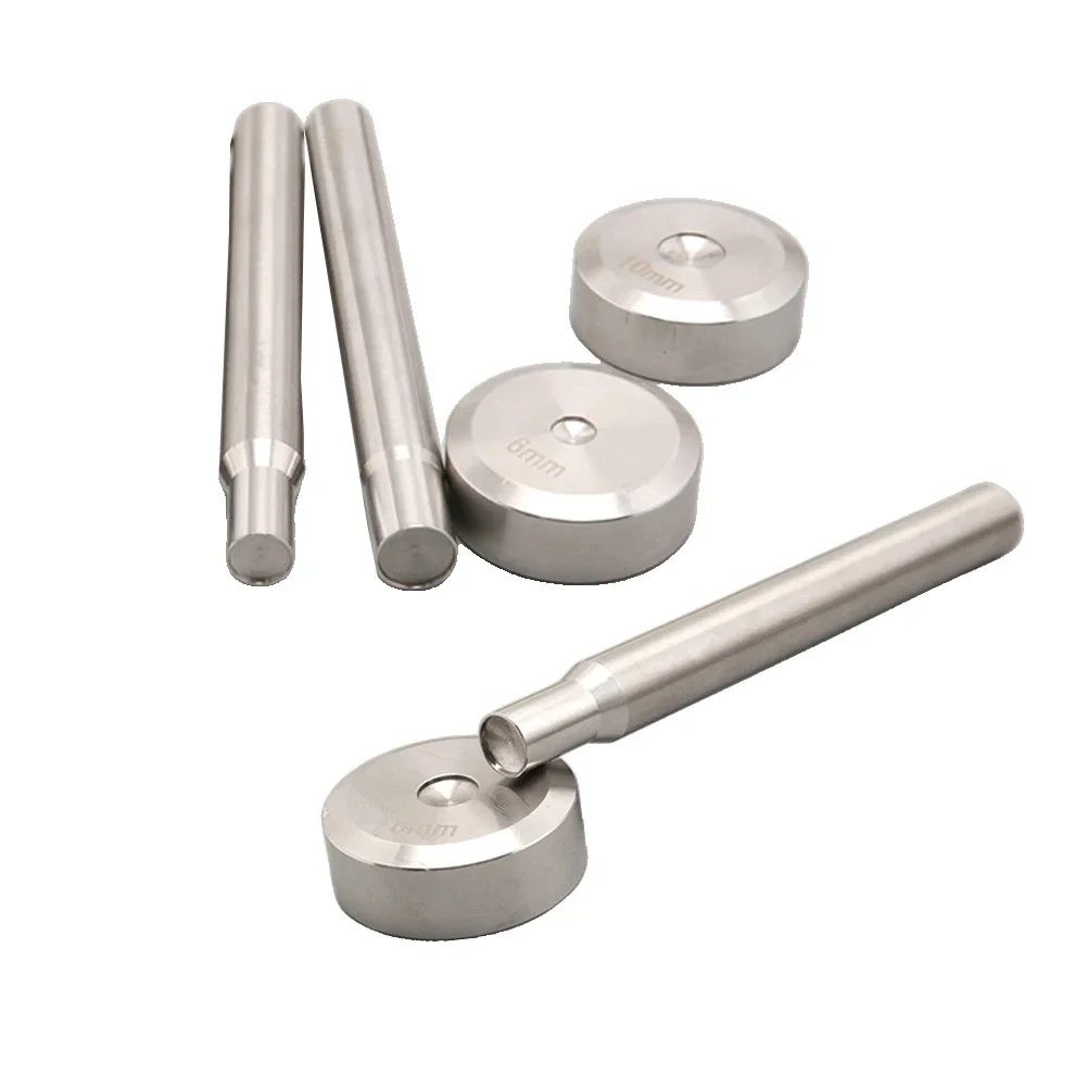 

Инструмент для установки заклепок DIY для кожаных изделий, ручной, стальной, 8 мм, с различными размерами отверстий