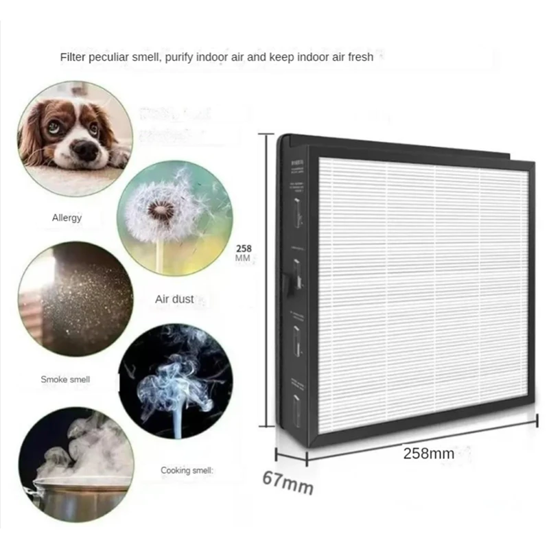 MJXFJ-150-A1 مناسب لنظام Xiaomi Mijia Fresh Air A1 قطع غيار مرشح مركب مع RFID تتكيف مع MJXFJ-150-A1