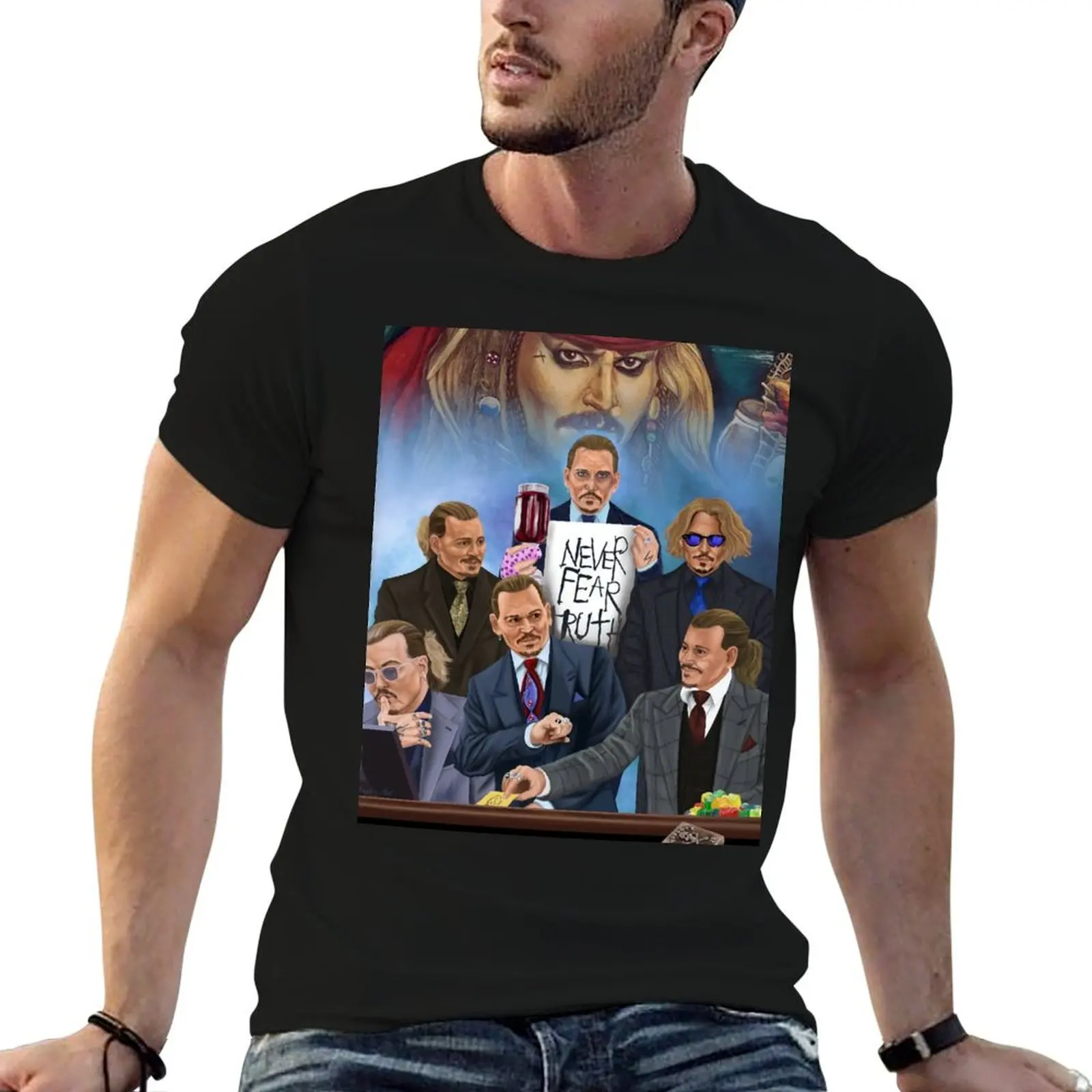 

Never Fear Truth T-Shirt oversized t shirt sports fans summer 2025 workout shirts for men