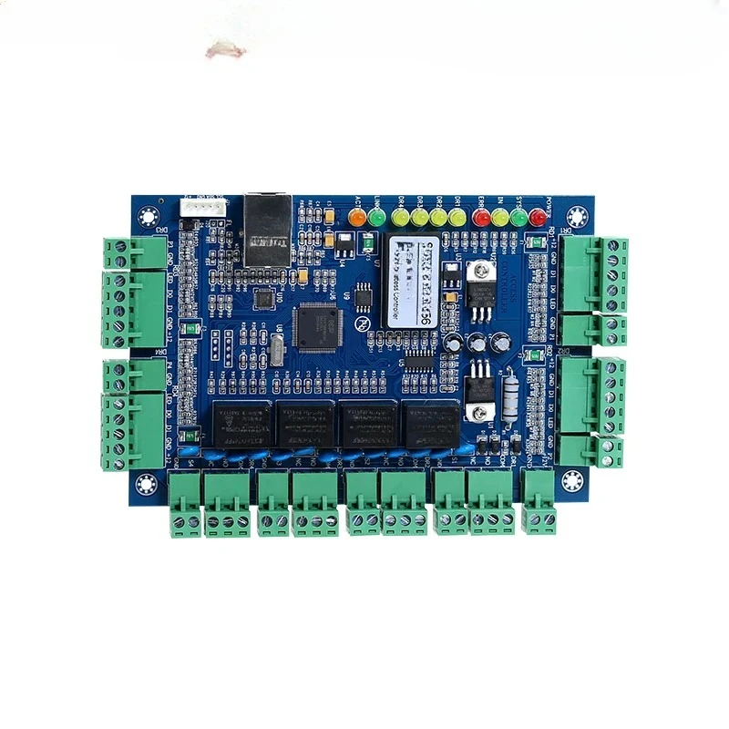 

Networked access control controller, single, double, four door dynamic QR code IC card password motherboard