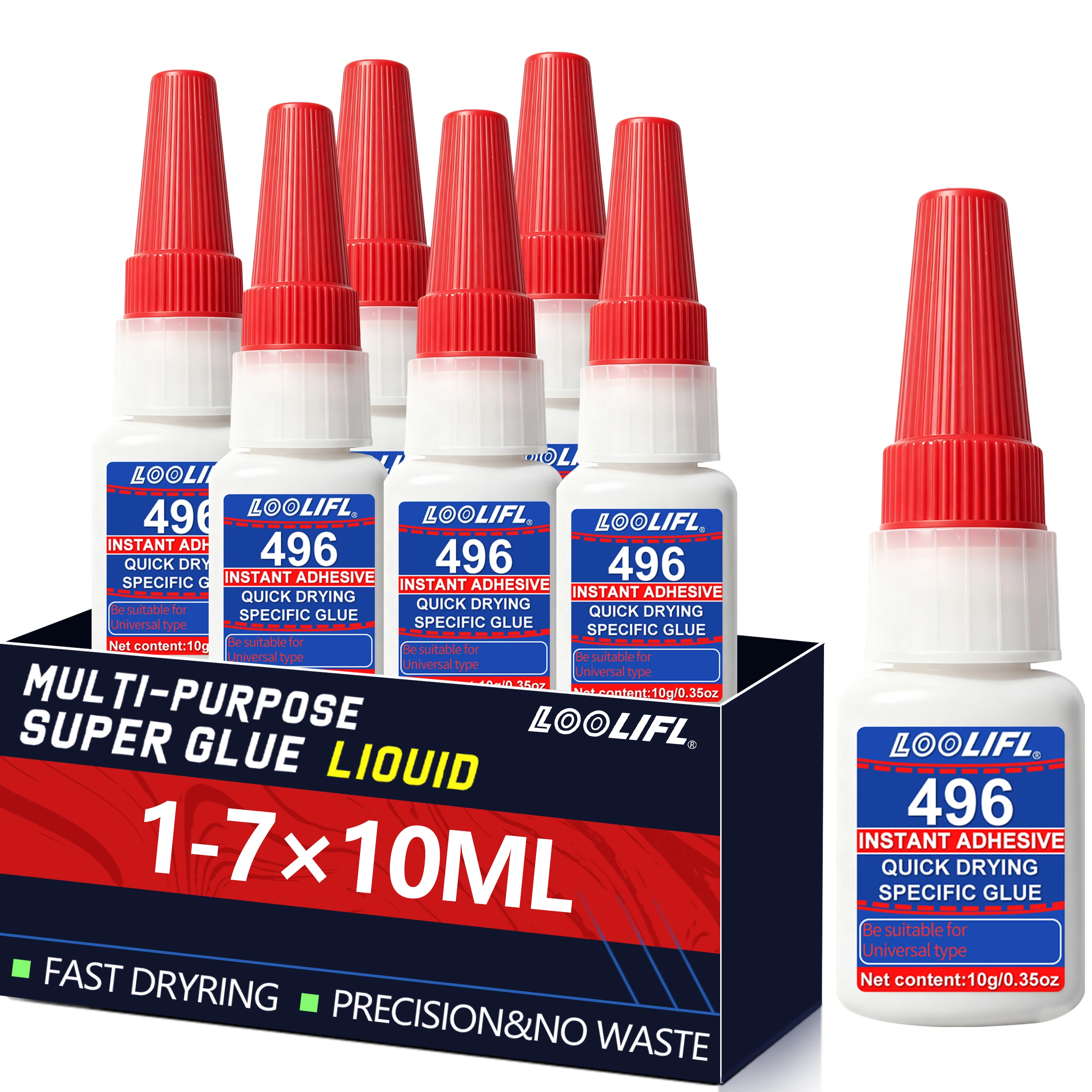 10ML Super Glue Fast Drying High Strength Clear Strong Instant Adhesive For Metal Plastic Glass Wood Bond Repair Decor DIY Tools