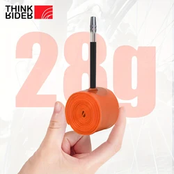 ThinkRider 1Pcs Ultralight 28g Bike Inner Tube 700X18 25 28 32 Road Bicycle TPU Material Tire 65mm Length French Valve