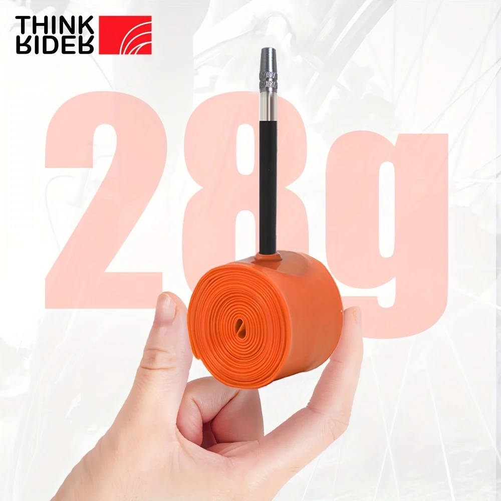 ThinkRider 2PCS Ultralight 28g Bike Inner Tube 700X18 25 28 Road Bicycle TPU Material Tire 65mm Length French Valve