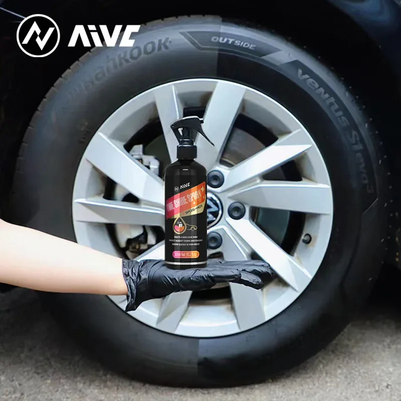 Car Tire Shine Coating Tyre Gloss Plastic Rubber Wheel Restorer Agent Spray Polishing Brightener Auto Car Detailing - Image 3