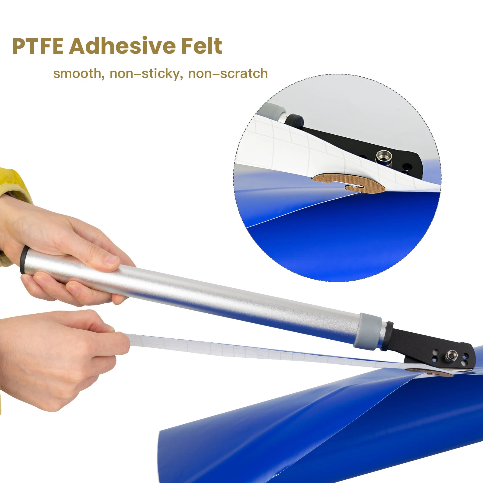 FOSHIO Extendable Handle Knife Carbon Fiber Film Vinyl Cutter Decal Paper Metal Blades Slitter Car Sticker Wrapping Cutting Tool