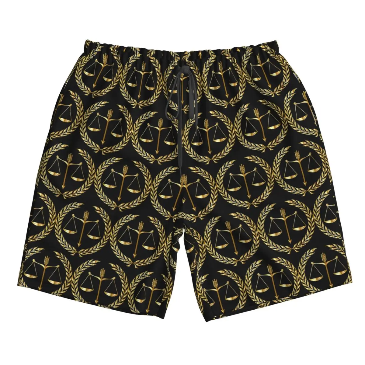 

Gold Scales Of Justice Law Logo Lawyer Legal Party Trunks Beach Board Shorts Casual Quick Dry Swimming Summer Men Pants