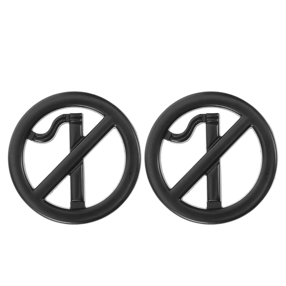 2 pcs Safety Warning Sign Halloween Christmas New Year No Smoking Car Sign No Smoking Metal Sign Car No Smoking Sticker Decal