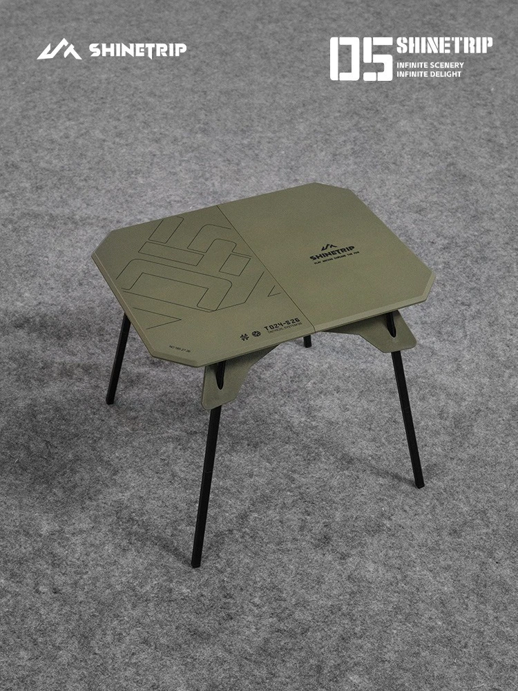 ShineTrip Outdoor dual-purpose folding table, portable lifting picnic camping table, tent, car mounted table