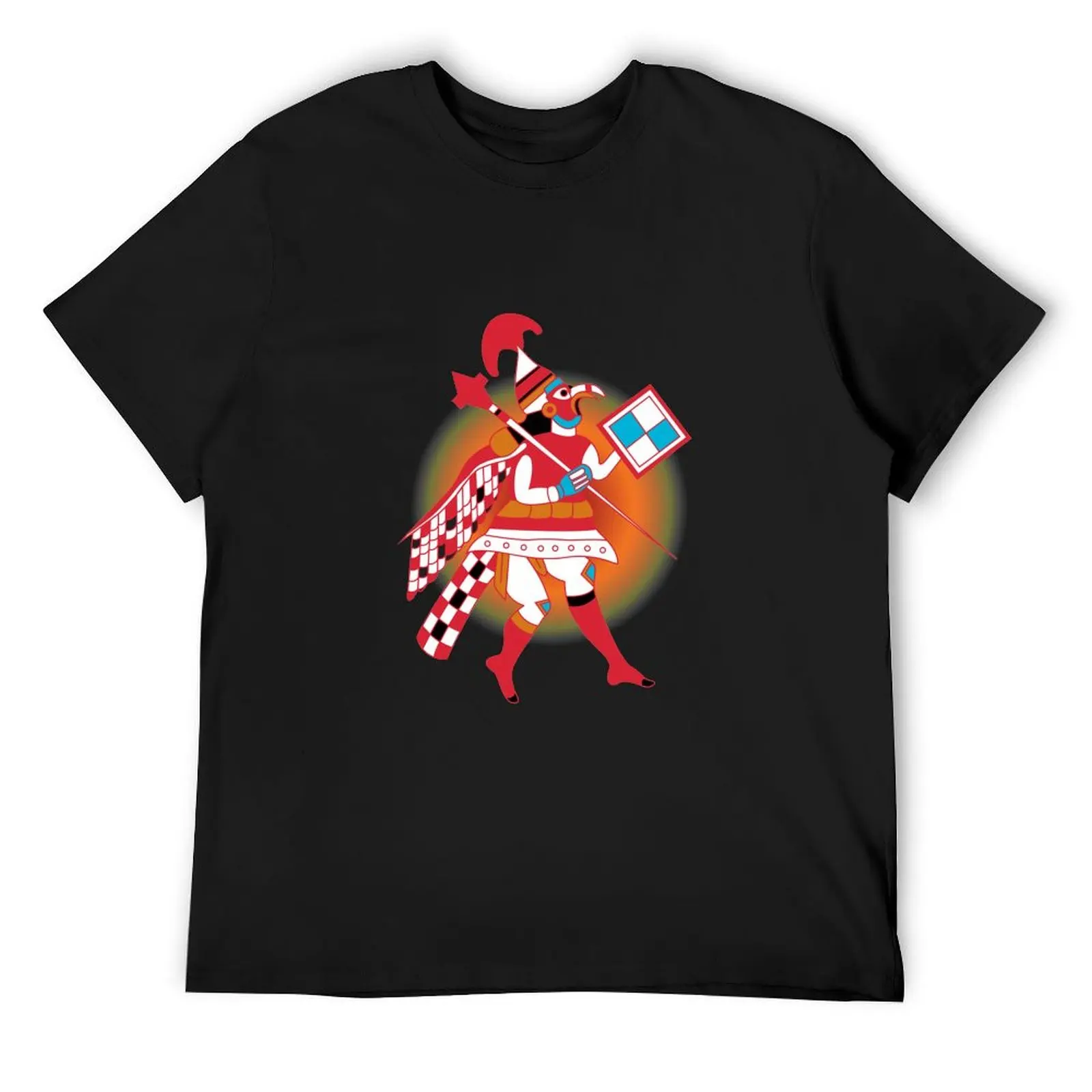 Moche Warrior - Moche Art - Pop Art T-Shirt anime tshirt Short sleeve tee for a boy mens t shirts casual stylish