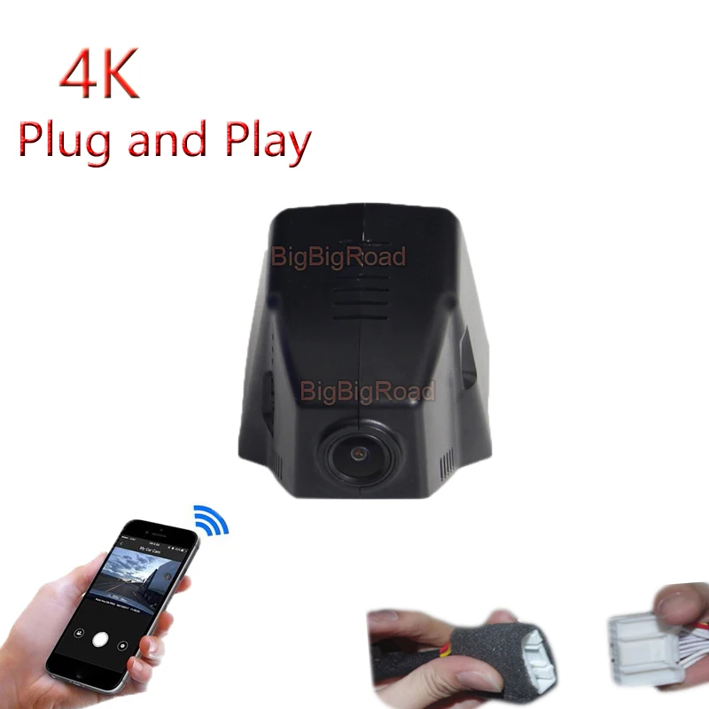 

4K Plug And Play Car Wifi DVR Video Recorder DashCam For Volkswagen Golf 2021 2022 Lamando CC Viloran Variant Multivan T6