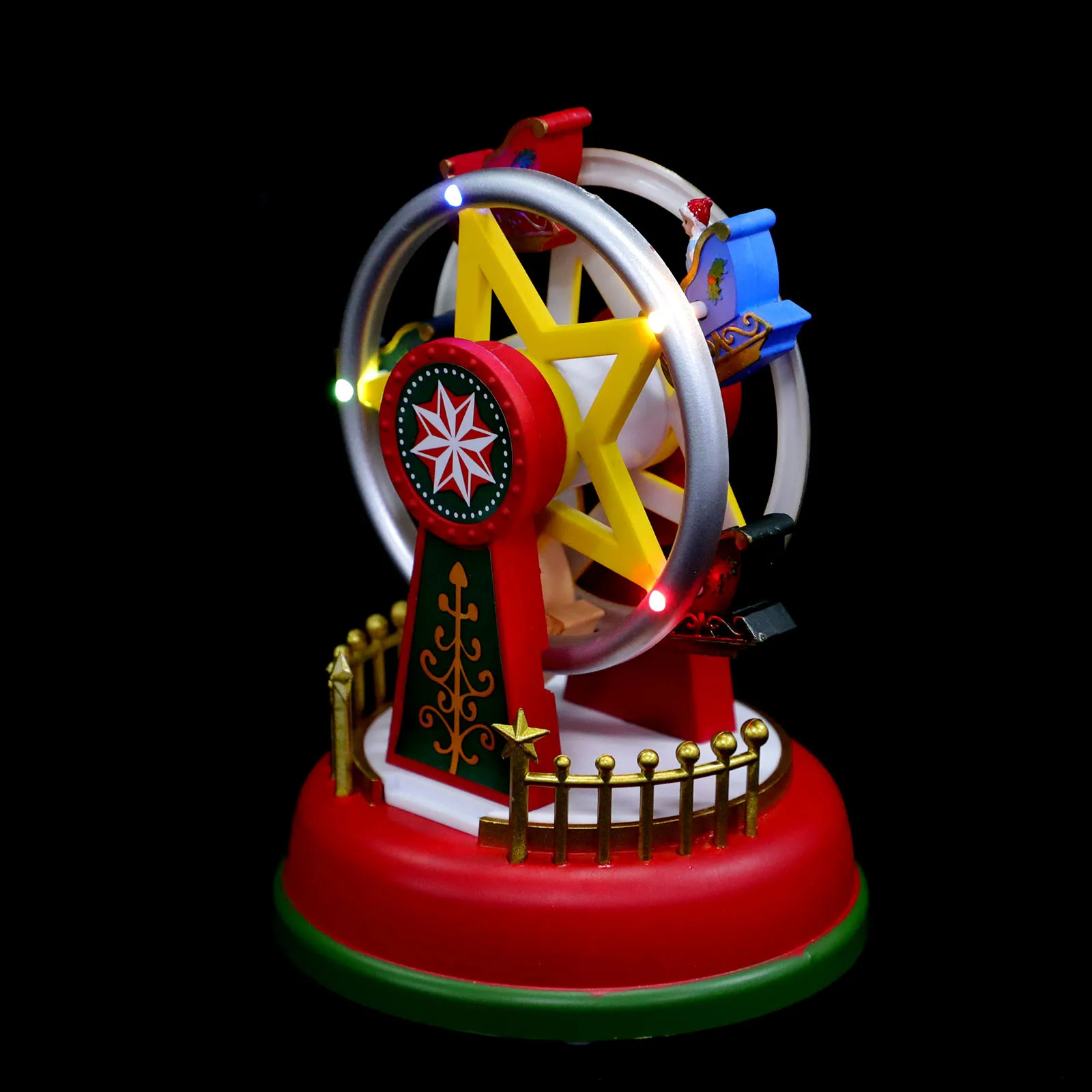 

Christmas Desk Decor Ferris Wheel Decoration Vintage Desktop Ornaments Decorations
