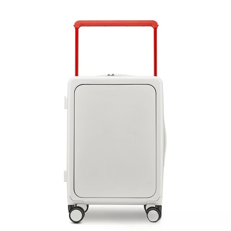 

Wide trolley suitcase, front open aluminum frame trolley case 20 inch multi-functional boarding case, business 24 inch, suit