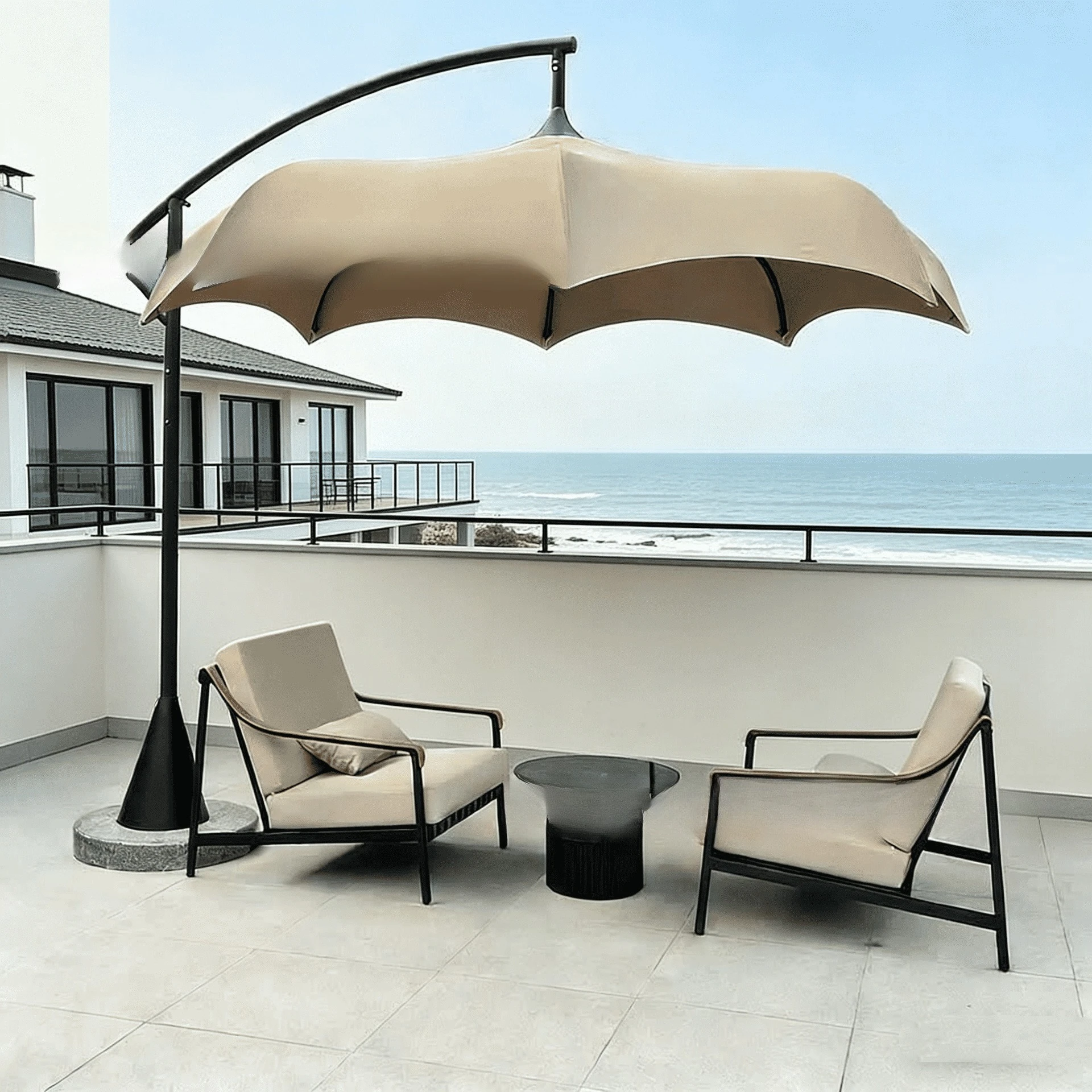 

Outdoor Shade Courtyard Umbrella Villa Hotel Outdoor