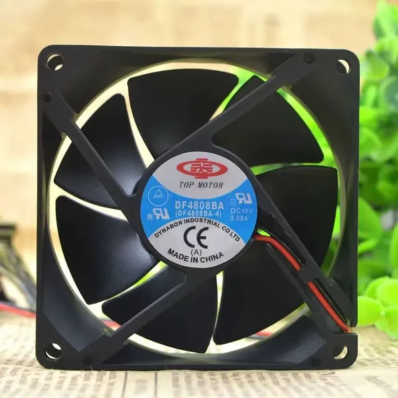 for TOP MOTOR DF4808BA 48V 8CM 8025 Inverter Fan 48V 0.09A Cooling Fan