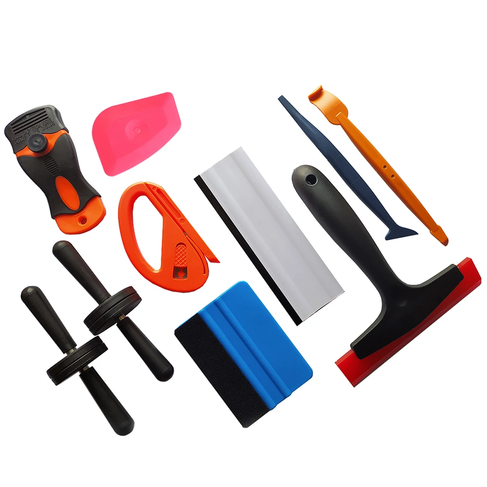 

Инструмент для обертывания автомобиля набор резиновый скребок наклейка скребка оконная пленка тонировка стеклянная пленка применение виниловая упаковка Набор инструментов T05