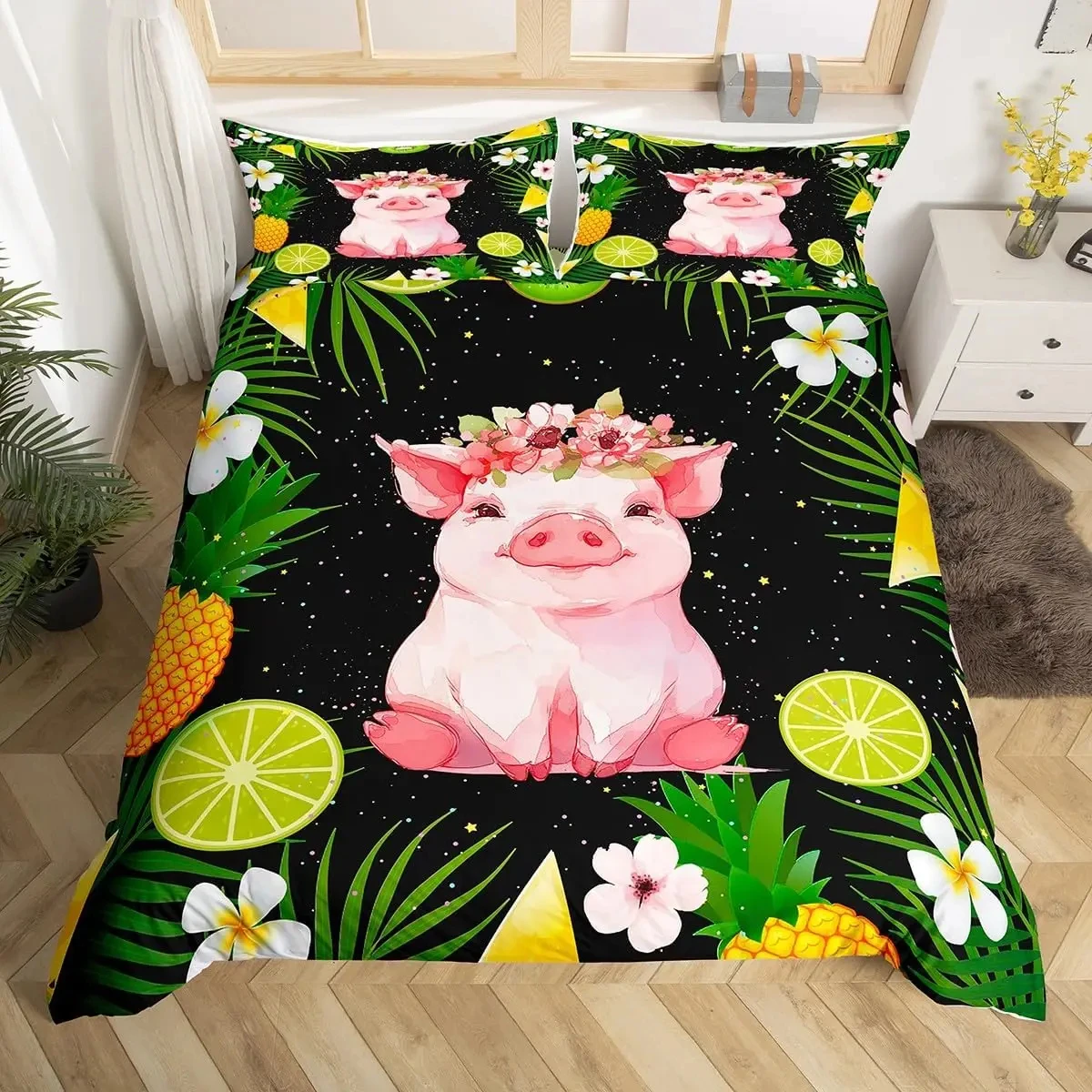 set-copripiumino-per-bambini-con-motivo-maialino-set-biancheria-da-letto-kawaii-con-animali-della-fattoria-copripiumino-in-microfibra-con-stampa-frutta-tropicale-per-adolescenti-e-adulti