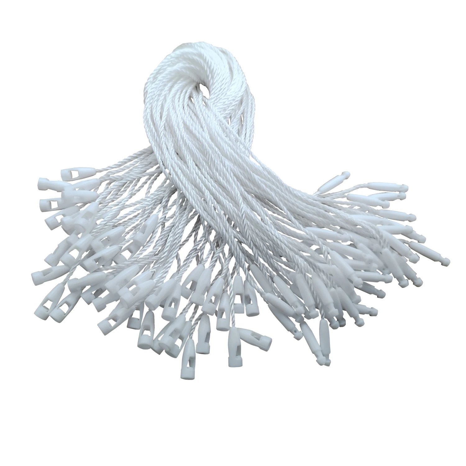 1000 pieces 8.26 inch (about 21 cm) tag nylon rope, easy and fast connection, nylon snap lock ring fastener hook and strap for