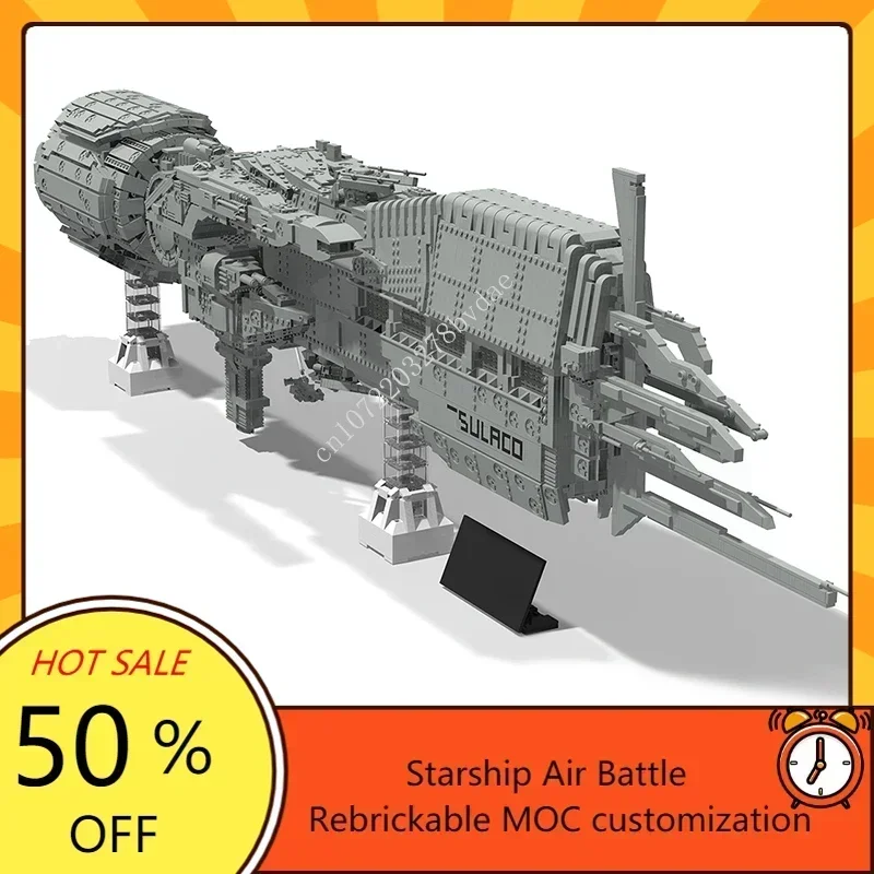 USS SULACO 9816 Space War Weapon MOC SpaceShip Battle Model Building Blocks Architecture DIY Education Assembly Model Toys Gift