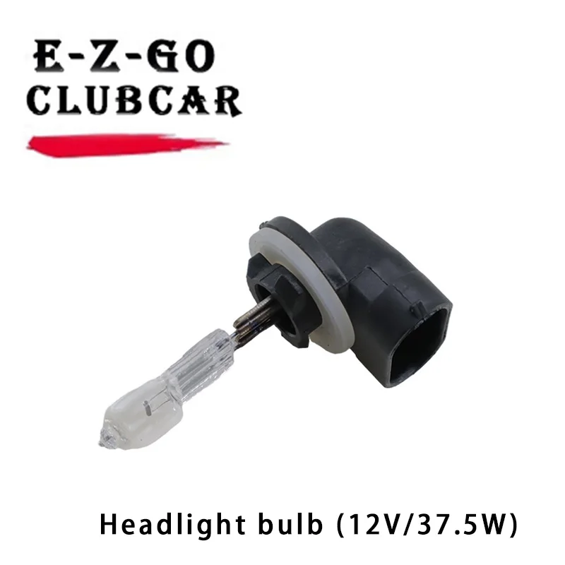 Lâmpada do farol da motocicleta EZGO, substituição para carrinhos de golfe elétricos, lâmpada grande, lâmpada do halogênio, 12V, 37.5W