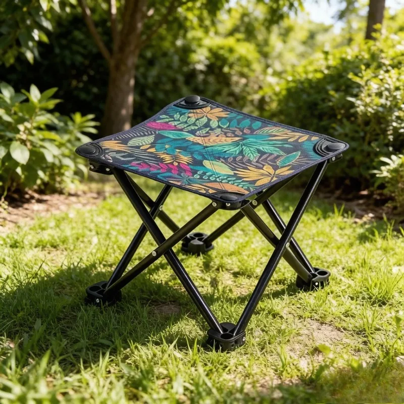 

Outdoor Folding Chair, Portable Picnic Camping Fishing Beach Chair, Lightweight Small Stool
