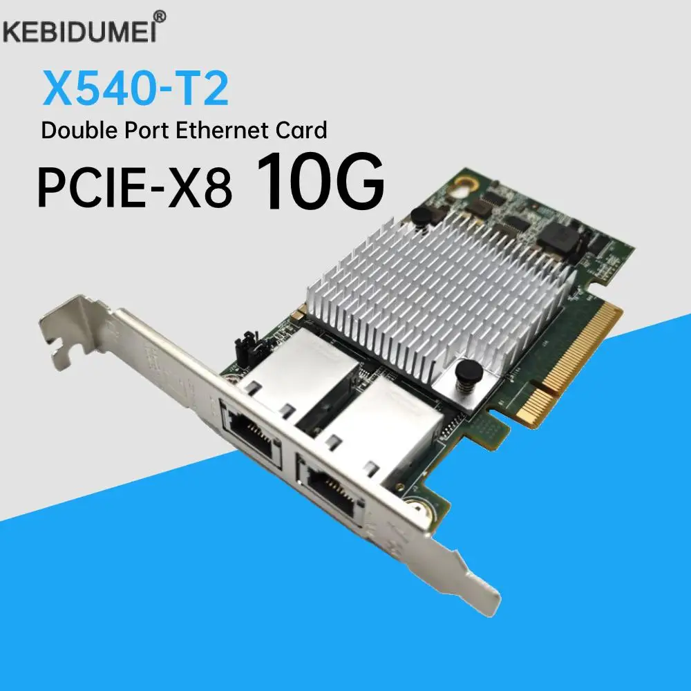 

10G Double Port Ethernet Card 10G X540-T2 PCIE-X8 PCIE-X16 Nework Extend Adapter