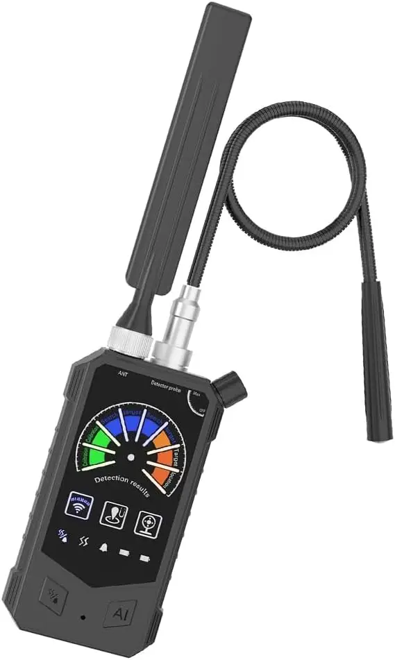 Anti Spy Hidden Camera Detector Spy Gadgets Devices Magnetic GPS Tracker/Bug detectors with AI Auto Scan Listening Device Detect