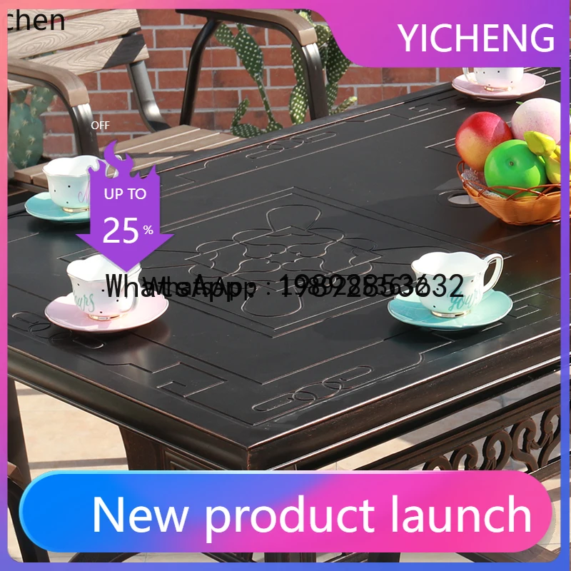 

Комбинация стола и стульев из литого алюминия YZ3 для двора, балкона, сада, террасы, дома, для отдыха.