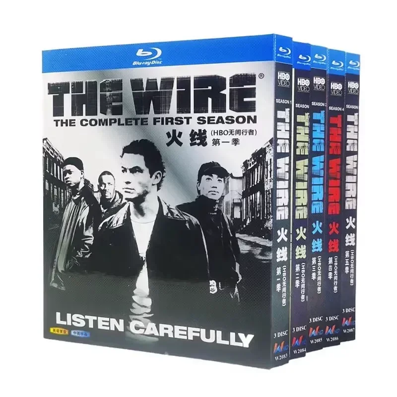 The Wire Infinity Walker Seasons 1 to 5 Blu ray High Definition American Drama BD Disc Box Set